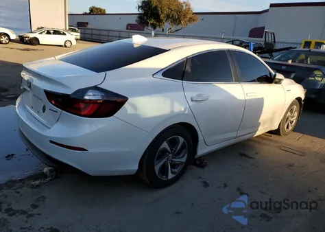 2019 Honda Insight Ex z USA, uszkodzony, nr VIN 19XZE4F53KE033202